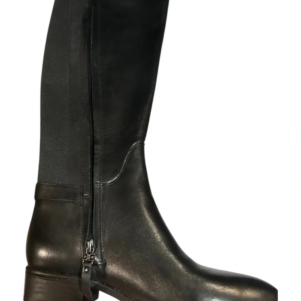 Sam Edelman Black Knee High Boots with Buckle - Picture 2 of 5